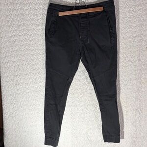 Hollister Men's Charcoal Black Slim Joggers